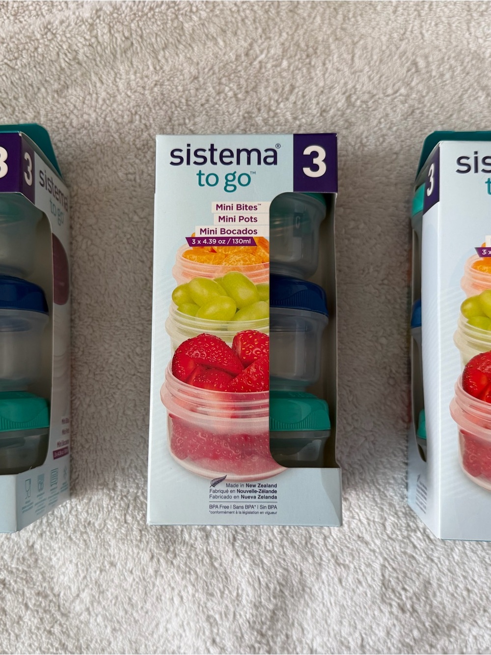 Sistema To Go Mini Pots (3-Pack) - set of 3 boxes
